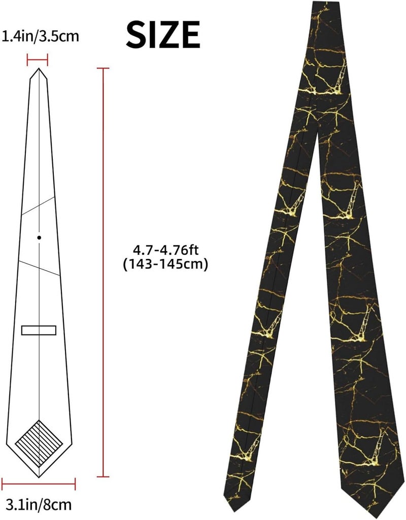 Yilad Tie for Men and Boy Novelty Fun Full Print Men's Necktie Skinny Fashion Narrow Wide - Image 2